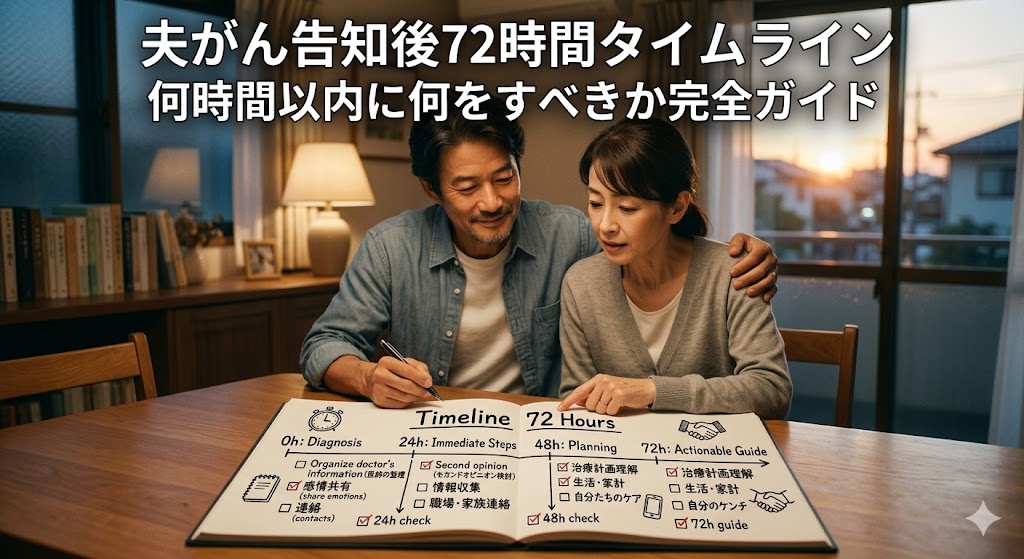 がん告知後７２時間タイムライン