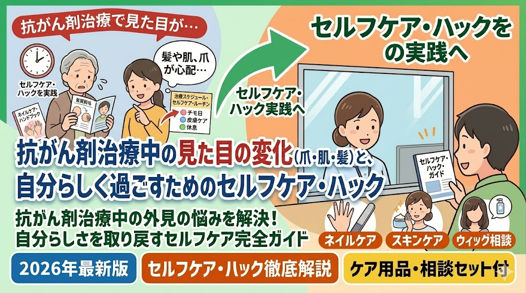 抗がん剤治療中の見た目の変化を自分らしく過ごすためのセルフケアパック